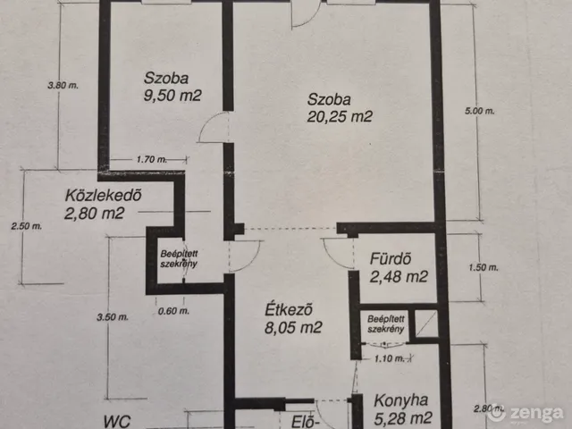 Eladó lakás Szekszárd, Alsóváros 54 nm