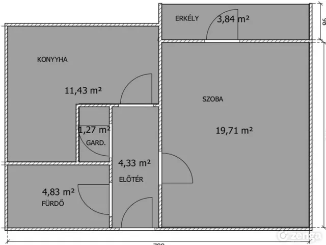 Eladó lakás Székesfehérvár, Belváros 42 nm