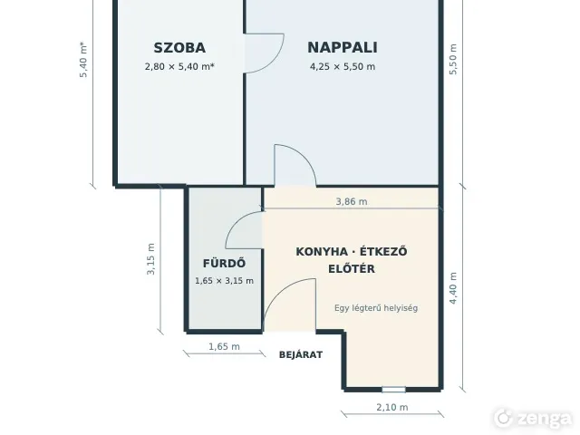 Eladó lakás Budapest VII. kerület, Belső-Erzsébetváros 58 nm