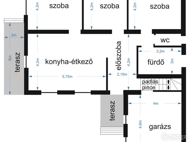 Eladó ház Vácduka 90 nm