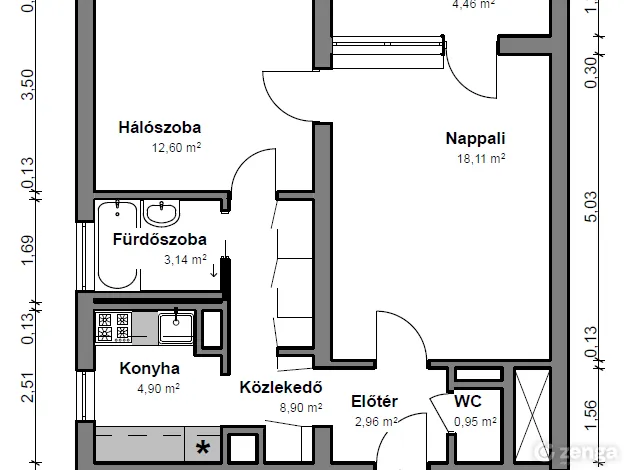 Eladó lakás Budapest XI. kerület, Sasad-Sashegy XI. ker. 49 nm