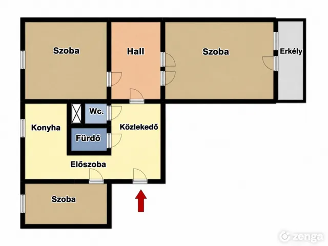 Eladó lakás Budapest XV. kerület, Újpalota 60 nm