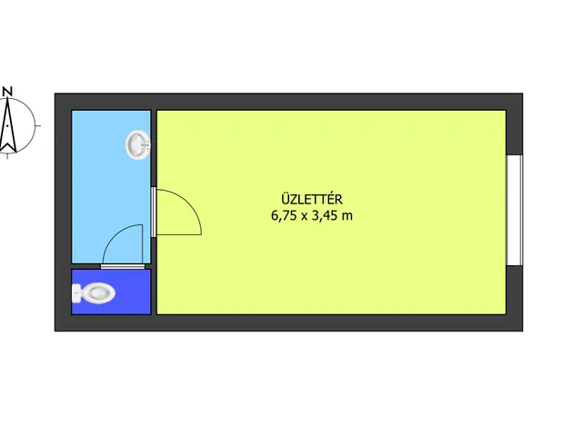 Kiadó kereskedelmi és ipari ingatlan Debrecen, Belváros 29 nm