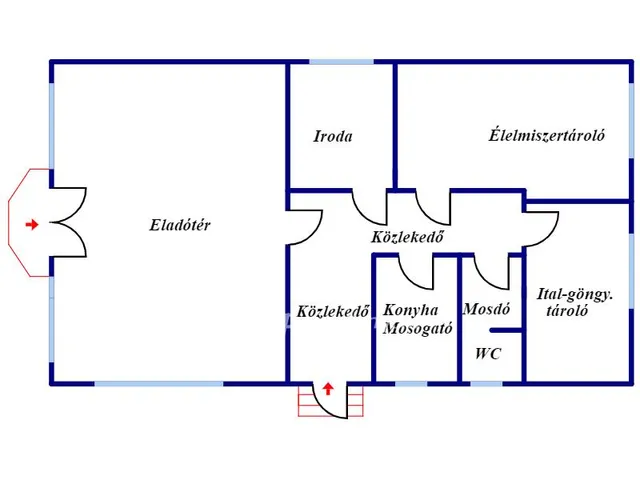 Eladó kereskedelmi és ipari ingatlan Sajószentpéter 70 nm