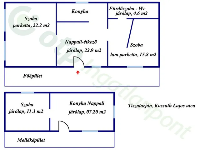 Eladó ház Tiszatarján 65 nm