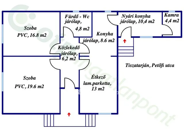 Eladó ház Tiszatarján 83 nm