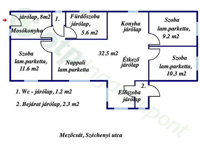 Eladó ház Mezőcsát 82 nm