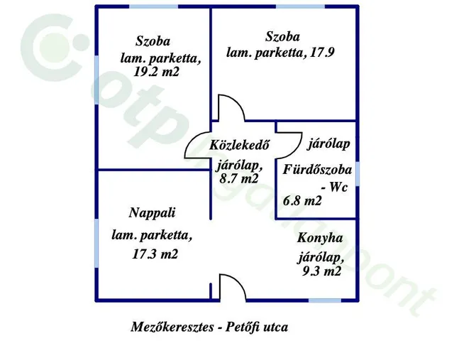 Eladó ház Mezőkeresztes 80 nm