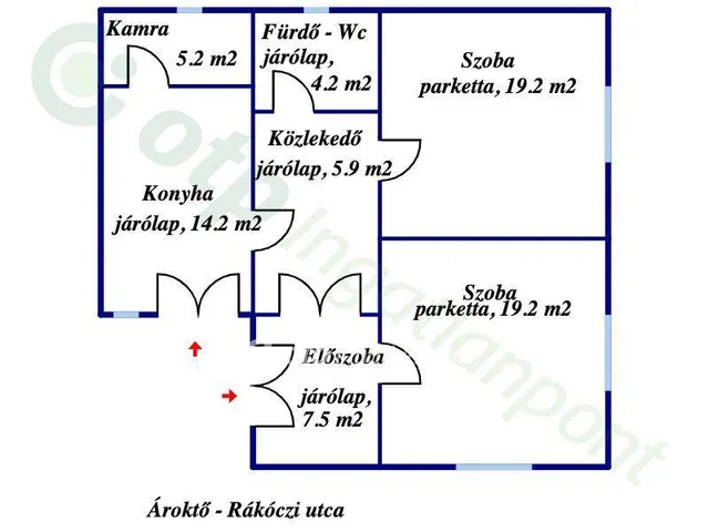 Eladó ház Ároktő 75 nm