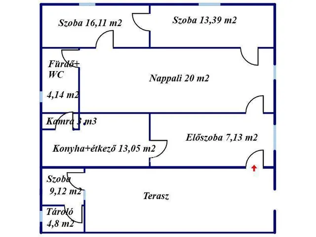 Eladó ház Tiszalök 90 nm