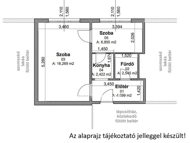 Eladó lakás Miskolc, Győri kapu 35 nm