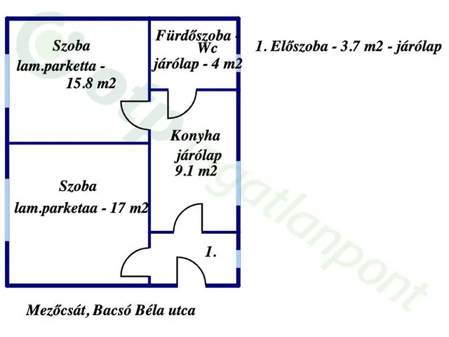 Eladó ház Mezőcsát 50 nm