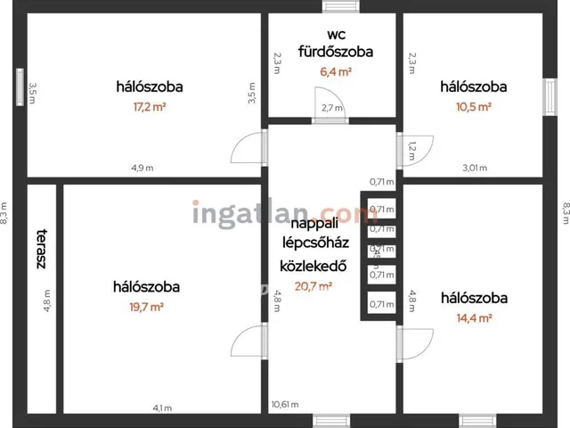 Eladó ház Bőcs 187 nm