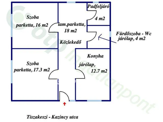 Eladó ház Tiszakeszi 72 nm