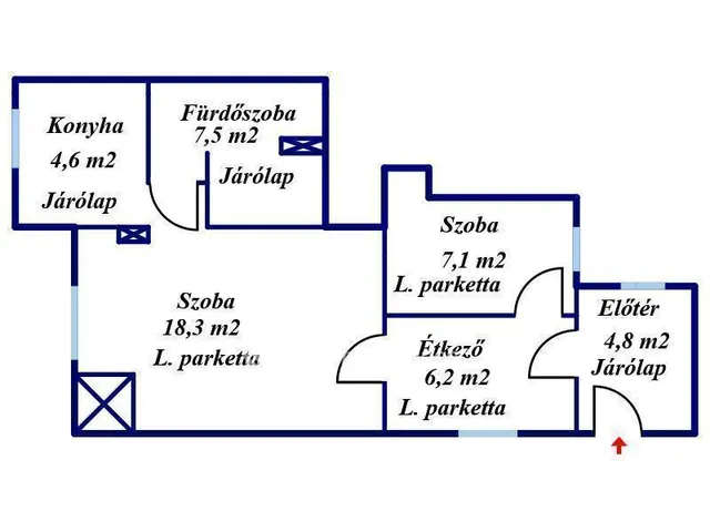 Eladó lakás Miskolc 48 nm