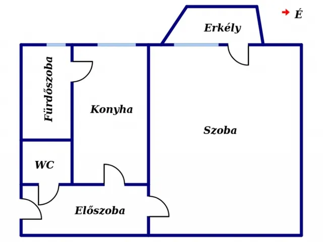 Eladó lakás Kazincbarcika, Belváros 37 nm