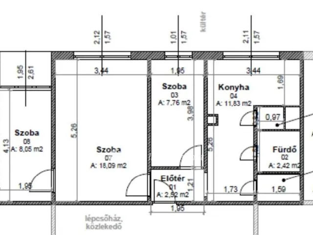 Eladó lakás Miskolc, Diósgyőr 54 nm