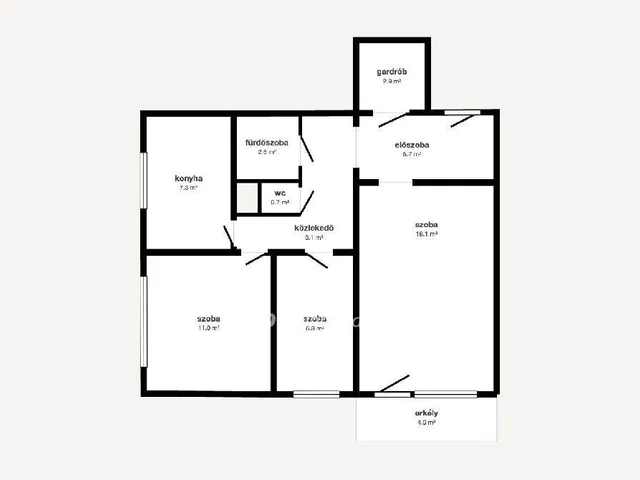 Eladó lakás Miskolc, Belváros 63 nm