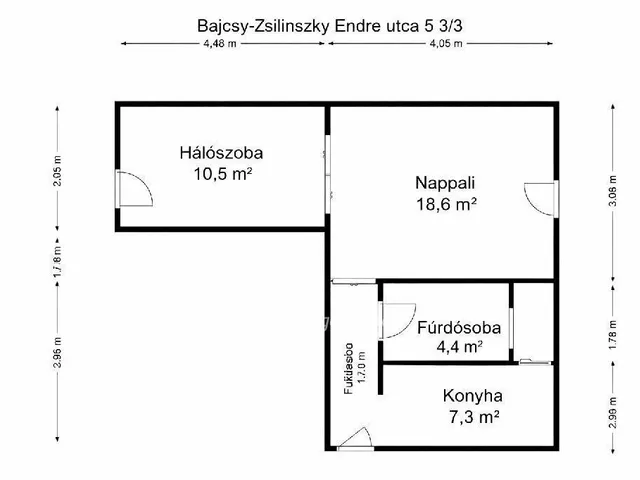 Eladó lakás Miskolc, Belváros 50 nm