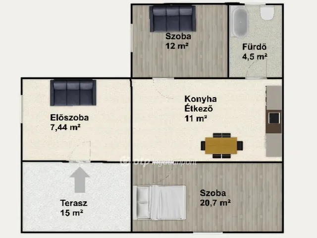 Eladó ház Vatta 56 nm