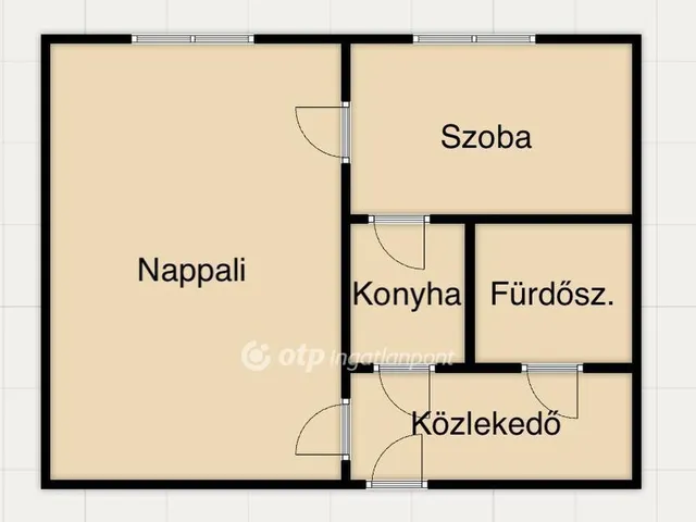 Eladó lakás Miskolc, Győri kapu 35 nm