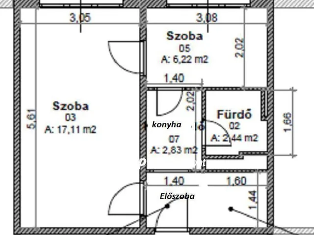 Eladó lakás Miskolc 35 nm