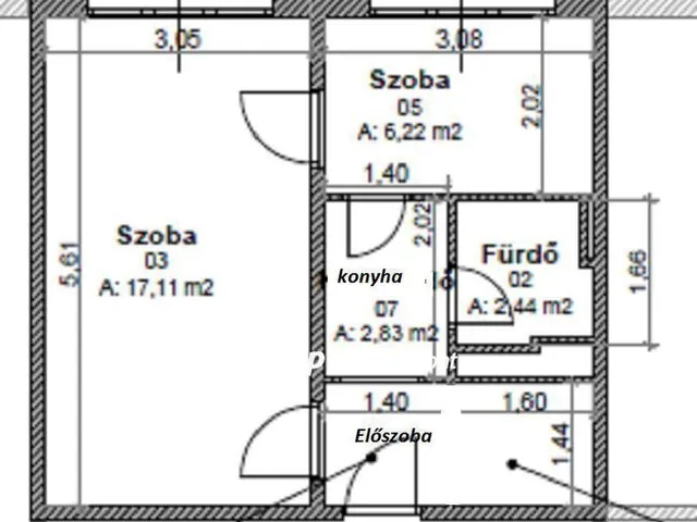 Eladó lakás Miskolc, Avas 35 nm
