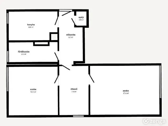 Eladó lakás Miskolc, Dél-Kilián 57 nm