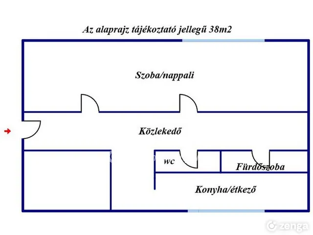 Eladó lakás Miskolc, Belváros 38 nm