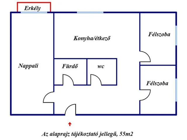 Eladó lakás Miskolc 55 nm