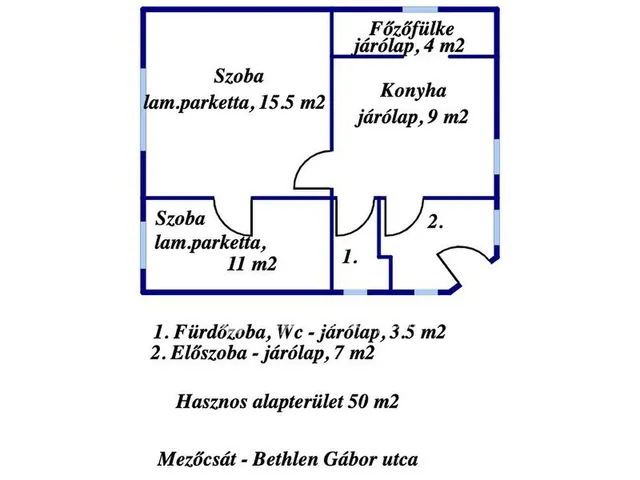 Eladó ház Mezőcsát 50 nm