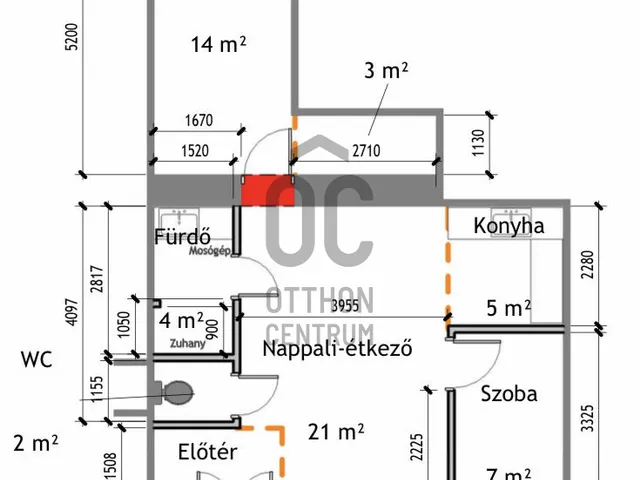 Kiadó lakás Budapest V. kerület, Lipótváros 58 nm