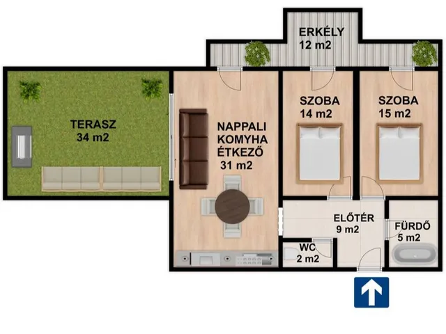 Eladó lakás Budapest XIV. kerület 79 nm