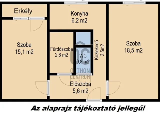 Eladó lakás Dunaújváros, Belváros 52 nm