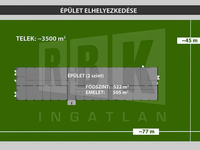 Eladó kereskedelmi és ipari ingatlan Balatonfűzfő, Fűzfőgyártelep, Vízmű utca 1027 nm