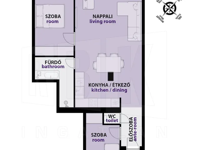 Kiadó lakás Budapest I. kerület, Krisztinaváros I. ker. 63 nm