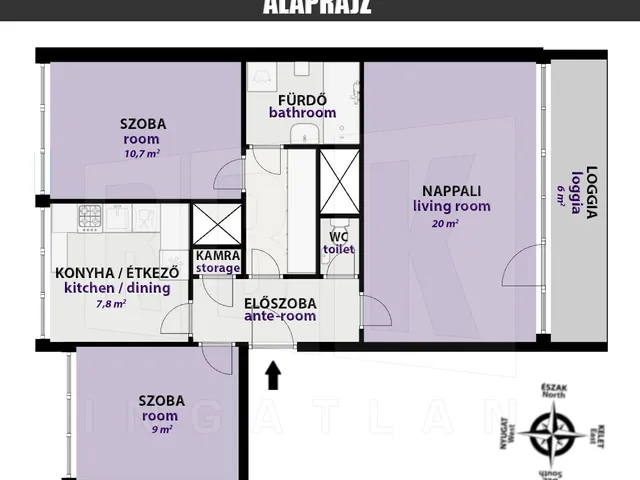 Kiadó lakás Budapest II. kerület, Zöldmál, Zöldlomb utca 65 nm