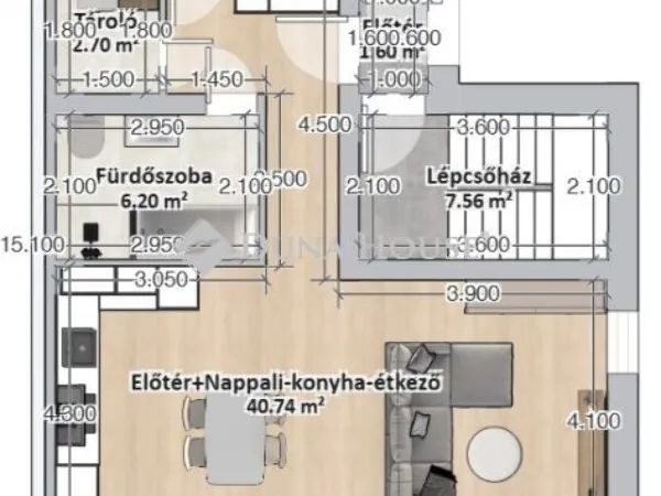 Eladó lakás Budapest III. kerület, Ürömhegy 73 nm