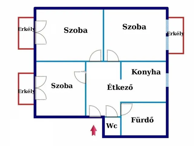 Kiadó lakás Nyíregyháza 61 nm