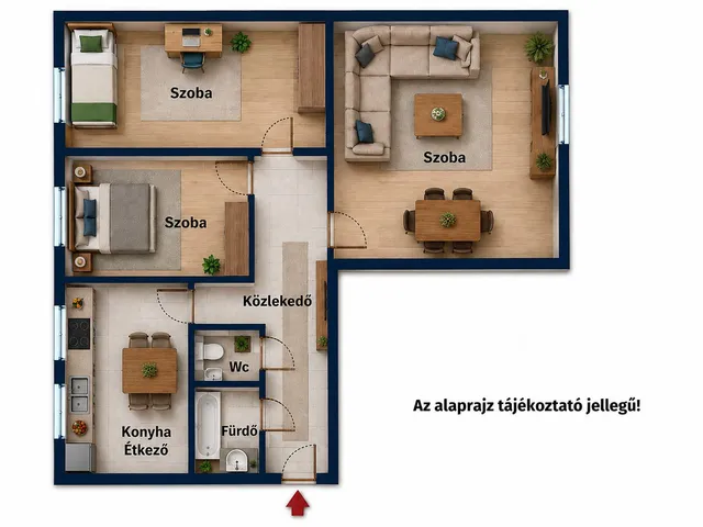 Eladó lakás Nyíregyháza 65 nm