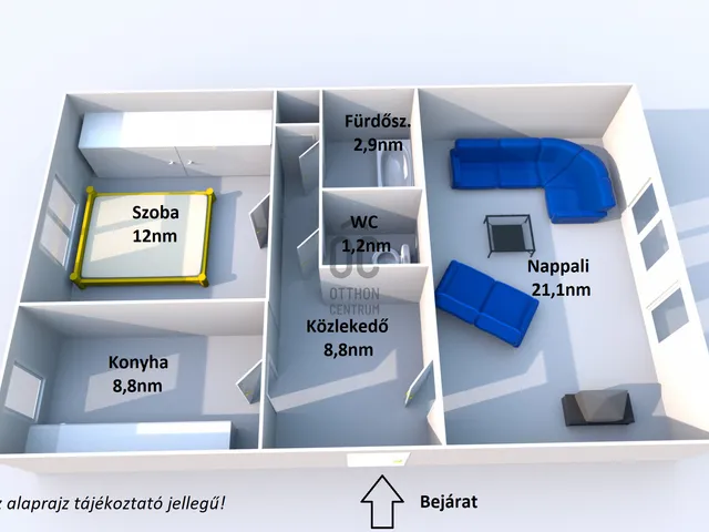 Eladó lakás Veszprém, Jutasi úti lakótelep 54 nm