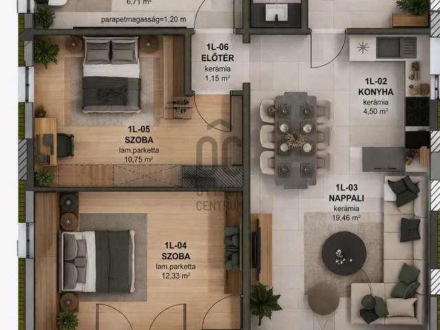 Eladó lakás Veszprém, Újtelep 75 nm