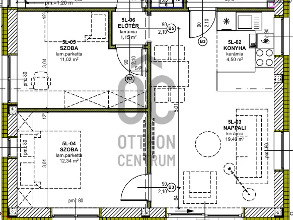 Eladó lakás Veszprém, Újtelep 72 nm