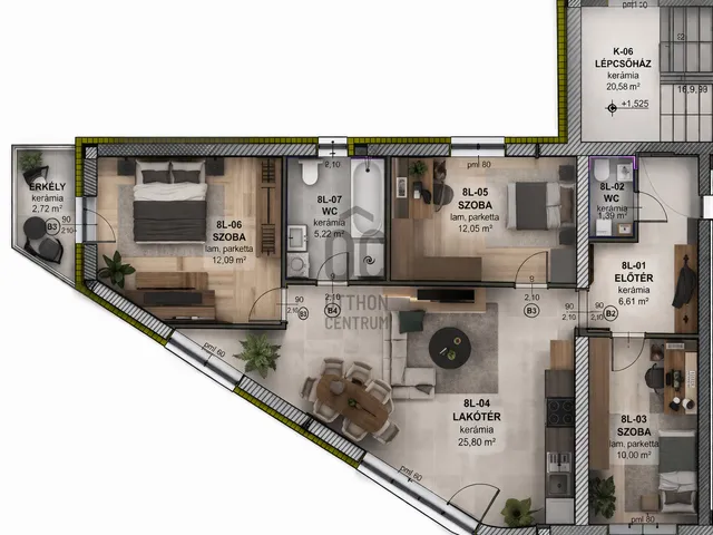 Eladó lakás Veszprém, Újtelep 84 nm