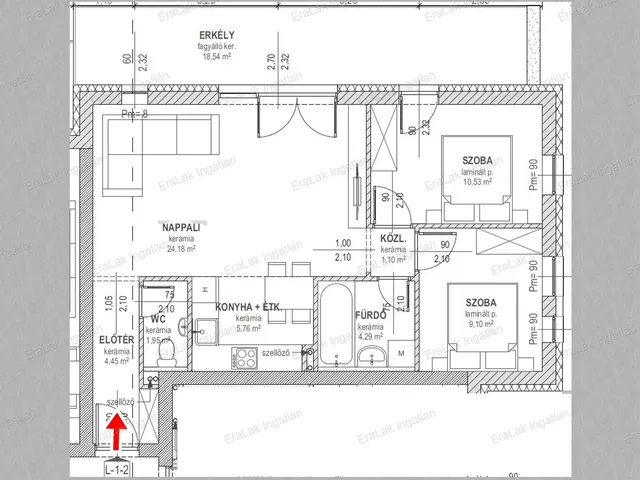 Eladó lakás Győr, Szitásdomb 62 nm