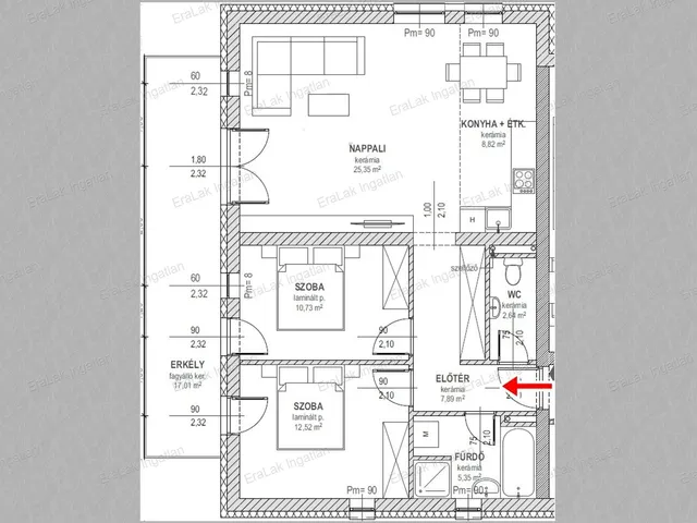 Eladó lakás Győr, Szitásdomb 74 nm