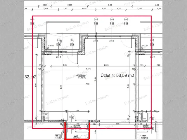 Kiadó kereskedelmi és ipari ingatlan Győr, Belváros 54 nm