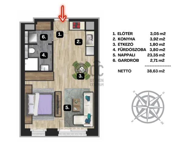 Eladó lakás Budapest IX. kerület, Belső Ferencváros 38 nm