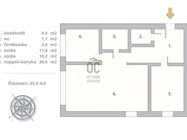 Eladó lakás Budapest II. kerület, Csatárka 64 nm