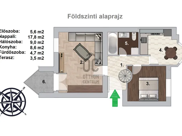 Eladó lakás Budapest XXII. kerület, Terv utca 60 nm